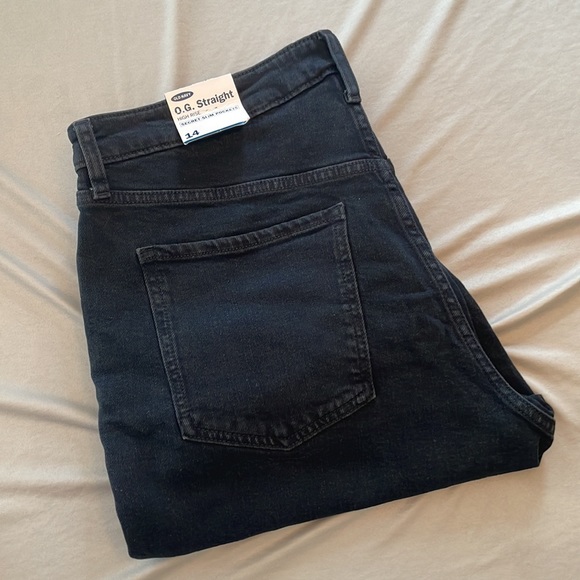 O.G. Straight High Rise Black Jeans - Picture 2 of 6